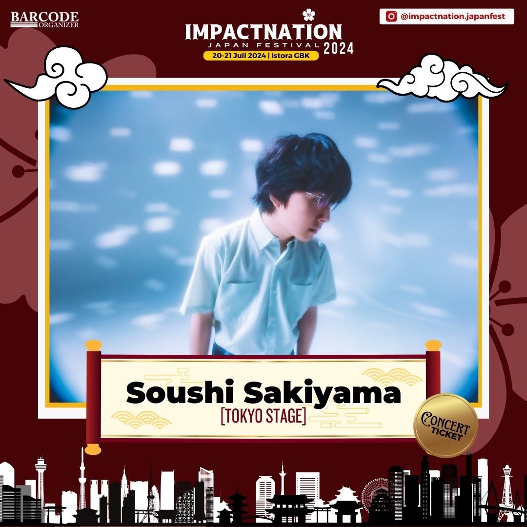 soushiclub's tweet photo. _/‾_/‾NEWS_/‾_/‾

今年の7月20日～21日にインドネシアのジャカルタで開催さる“IMPACTNATION JAPAN FESTIVAL 2024″に崎山蒼志の出演決定🎉

●会場：Istora GBK Senayan

▼オフィシャルSNS
https://t.co/kqg32RjLJj
※崎山蒼志の出演は20日・21日のどちらかになります。 https://t.co/3wKmEAu67J