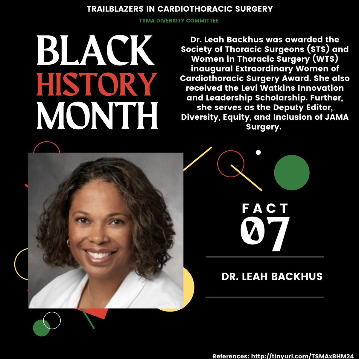 @love_azap @albsleng @NinaUzoigwe_ @MelissaZakirova Dr. Leah Backhus has made incredible strides within the field of CT surgery, from mentoring many student to being awarded the STS/WTS Inaugural Extraordinary Women of Cardiothoracic Surgery Award!! Check out the link to learn more. tinyurl.com/TSMAxBHM24