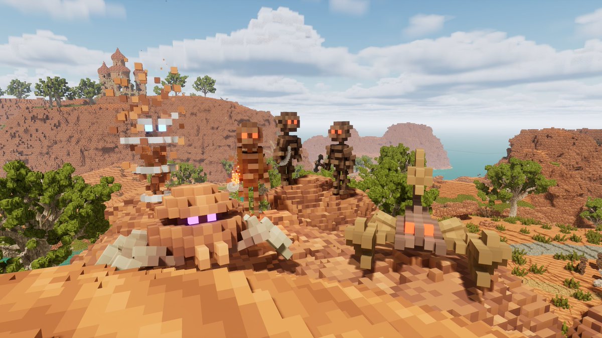 Tooley1998's tweet image. The cast of unsavory characters coming to the Outback Canyons biome is now complete. I wonder what their band name would be?? 🤔🎵🕺#gamedev #indiedev #voxelgame #voxelart #voxel #procedural #UnrealEngine