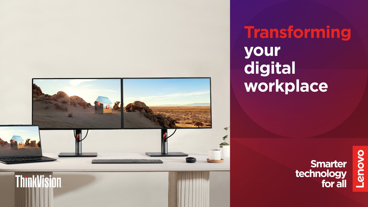 Lenovo_in's tweet image. Get an elevated work experience with enhanced productivity and creativity with #Lenovo #ThinkVision #monitors boasting crisp, colorful displays.
These monitors offer limited eye strain and elevate your #digitalworkspace to new heights. 
Learn more: lnv.gy/3UXcmMv