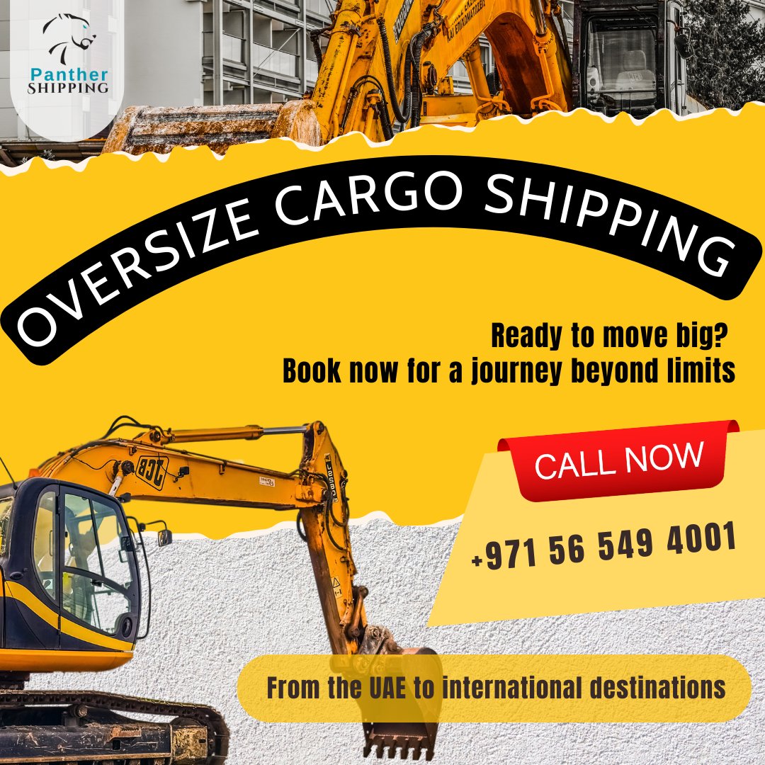 panthership's tweet image. Shaping Your Vision with Oversize Cargo Shipping!

Specializing in secure transportation of oversize cargo from the UAE to international destinations. Ready to move big?

Book now for a journey beyond limits.
 +971 56 549 4001

#PantherShipping #OversizeCargo #UAEToGlobal