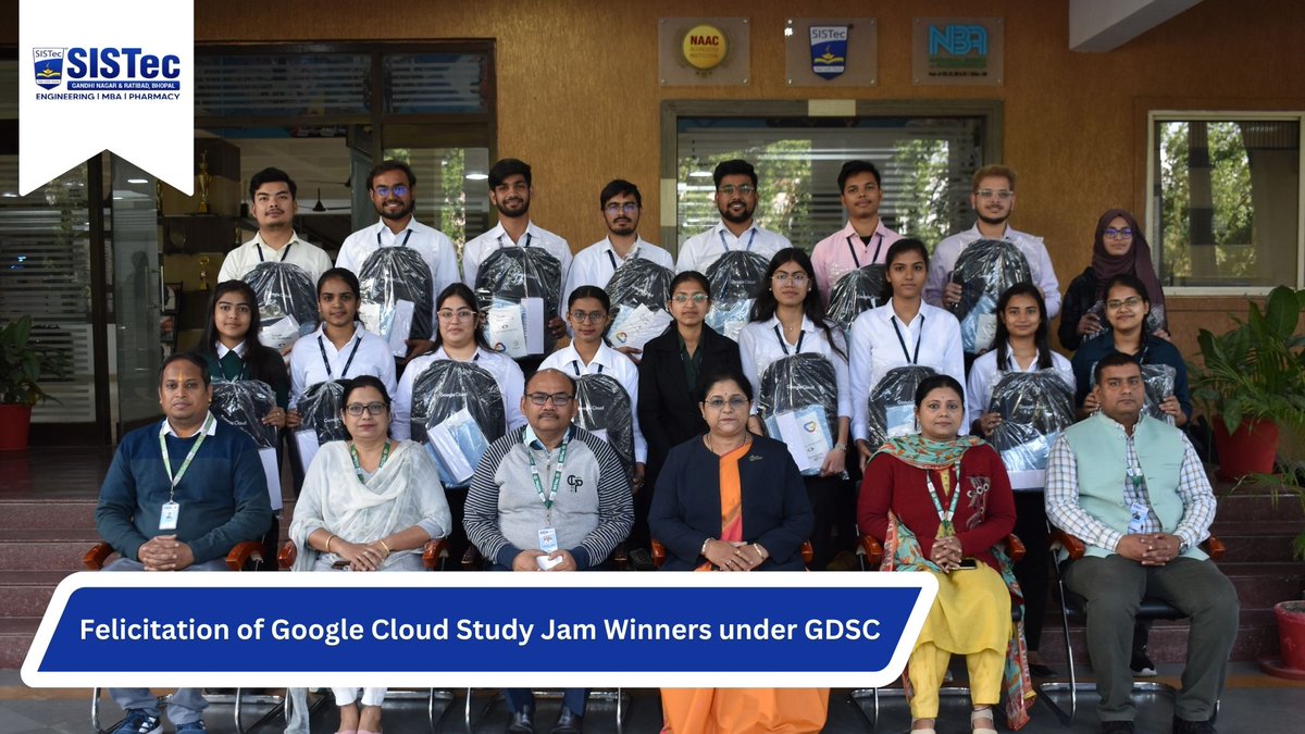 SagarCollege's tweet image. #Felicitation of &quot;#Google Cloud Study Jam&quot; winners under #GoogleDevelopersStudentClub

Stay tuned for more exciting events and learning opportunities at #GDSC....