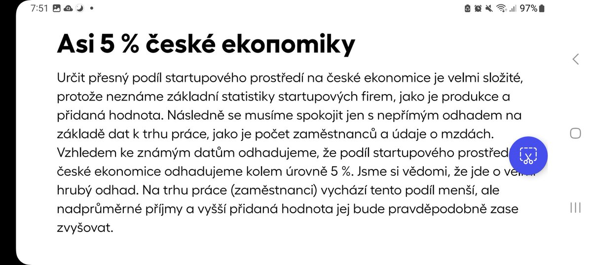Zajímavá čísla o ceskem #startup sektoru viz Smart Market Report 2024
1️⃣ Průměrný plat ve startupu je 65 tis. Kč
2️⃣ Startupy zaměstnávají 150 tis. lidí,  tj. 2x tolik než v sektoru zemědělství 👩🏻‍🌾 😯
3️⃣ 5 % zaměstnanosti v ČR❗️
4️⃣ 2022: 37 mld CZK ve 145 transakcích 📈🦄 

Více 👇