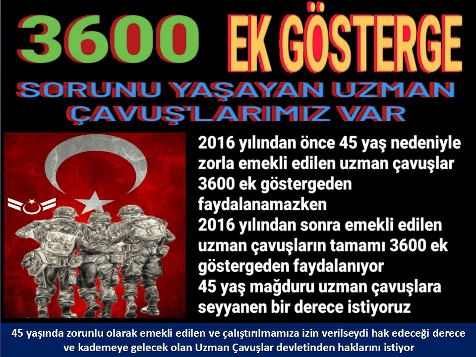 #OnlarBizimEvlatlarımız
#VatanUzmanÇavuştur
#UzmanÇavuşlarDerki
#UzmanÇavuş
#BirDereceHak
<a href="/RTErdogan/">Recep Tayyip Erdoğan</a>
<a href="/tcsavunma/">T.C. Millî Savunma Bakanlığı</a>
<a href="/hulusiakarmedya/">Hulusi AKAR</a>
<a href="/Akparti/">AK Parti</a>
<a href="/nacibostanci/">M. Naci Bostancı</a>
<a href="/akbasogluemin/">Av. M.Emin AKBAŞOĞLU 🇹🇷</a>
<a href="/AliYerlikaya/">Ali Yerlikaya</a>
<a href="/UlviYonter/">Dr.İzzet Ulvi YÖNTER</a>
<a href="/dbdevletbahceli/">Devlet Bahçeli</a>
<a href="/mustafaelitas/">Mustafa Elitaş</a>
<a href="/UlviYonter/">Dr.İzzet Ulvi YÖNTER</a>
<a href="/erkanakcay45/">Erkan Akçay</a>
<a href="/dijital/">Dijital</a>
<a href="/alitilkici38/">Ali Tilkici 🇹🇷</a>
