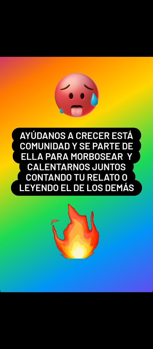 relatoscal's tweet image. Sigue está cuenta para que puedas disfrutar contando o leyendo el relato de alguien más 🔥