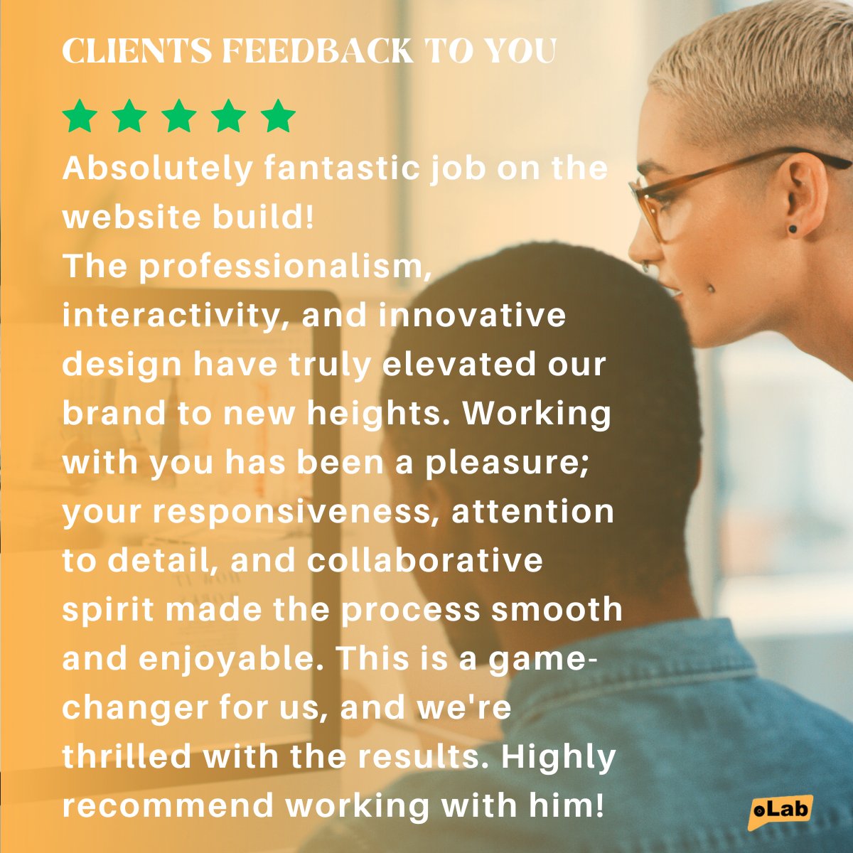 BappyGolder's tweet image. Just wrapped up an exhilarating website project, energised beyond measure! 

Heartwarming feedback from our amazing client highlights our collaborative success. 

Huge thanks to the oLab team and our visionary clients. 

Ready to elevate your brand with us? 

#oLab #websitebuild