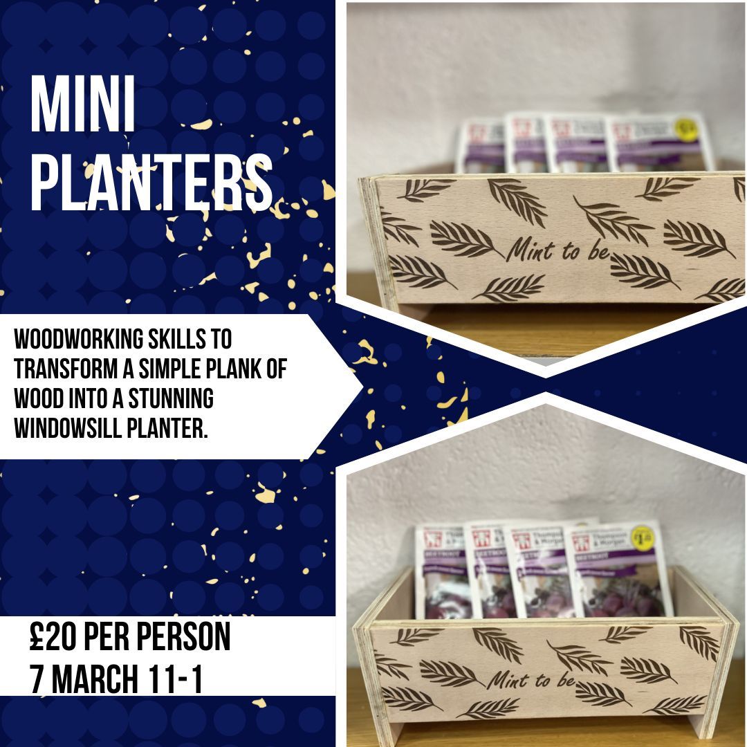 FabLab Coventry (@fablabcov) on Twitter photo Our upcoming Create&Make workshop on Thursday offers a chance to explore woodworking by crafting mini planters. These planters are great for honing your skills & creating a charming window display to grow herbs or flowers. To book: buff.ly/48qKd3k <a href="/covuniresearch/">Coventry University Research and Innovation</a> Our upcoming Create&Make workshop on Thursday offers a chance to explore woodworking by crafting mini planters. These planters are great for honing your skills & creating a charming window display to grow herbs or flowers. To book: buff.ly/48qKd3k <a href="/covuniresearch/">Coventry University Research and Innovation</a>