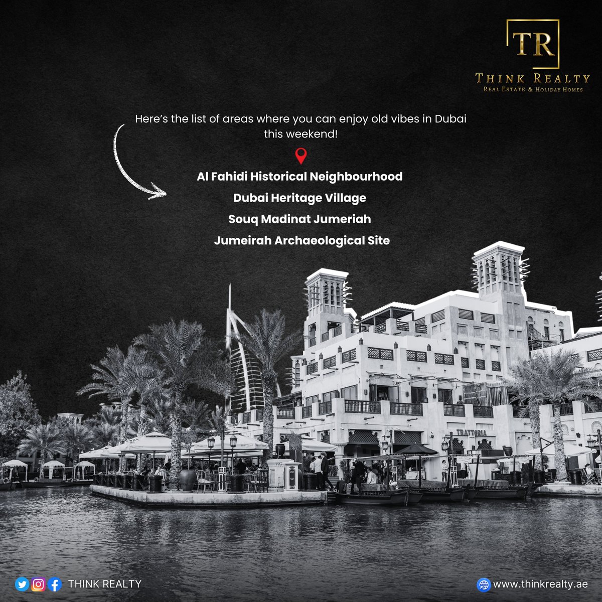 ThinkRealtyRE's tweet photo. Craving a relaxing getaway with Dubai's old-time vibes?
Don't miss the chance to live nearby these iconic areas!🏡

You Think, We Make It Reality. 

#ThinkRealty #thinkrealtyrealestate #olddubai #updates #news #latest #realestatedubai #salesagency #mydubai #uae #UAETour #visituae https://t.co/1069E9VdbE