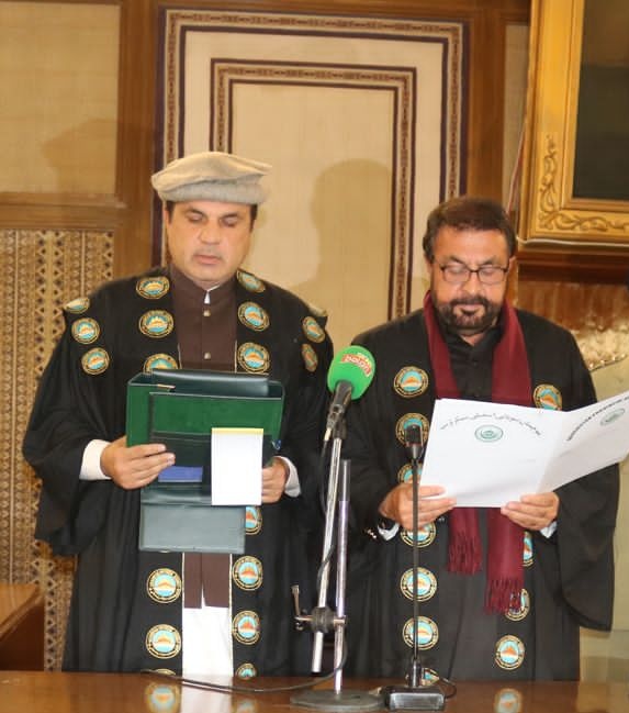 Captain (r) Abdul Khaliq Khan Achakzai took oath as the 18th Speaker of the 12th Assembly of the @PaBalochistan.