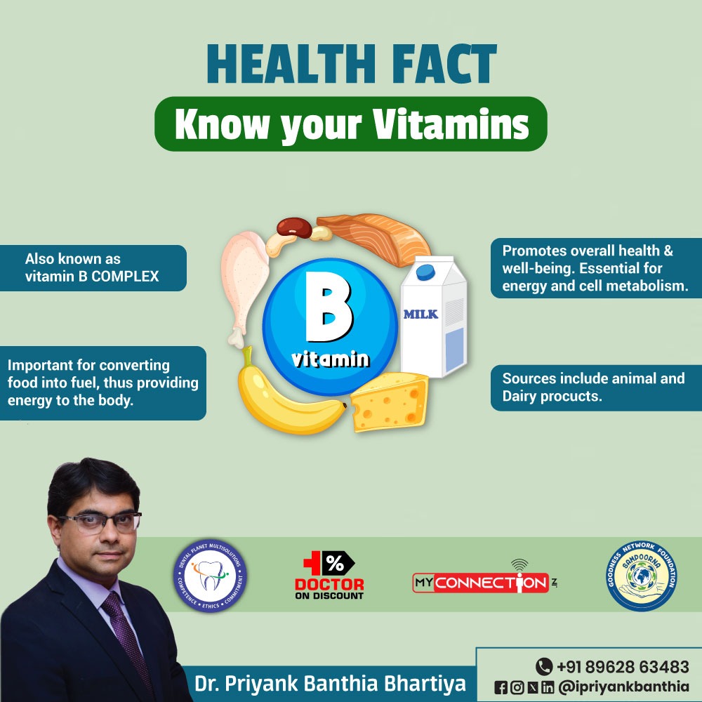 B the best you can be! Get to know the many benefits of Vitamin B. . . #knowyourvitamins #vitaminfacts #gethealthy #vitaminb #bcomplex #bvitamins #vitaminsupplements #ipriyankbanthia #healthylifestyle #vitaminawareness #StayHealthy