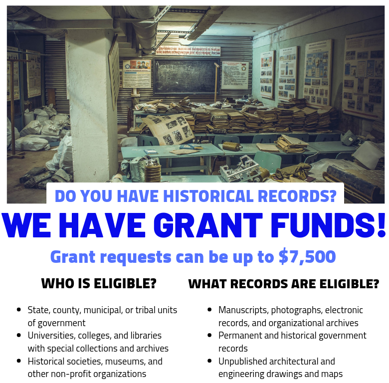 The USHRAB’s 2024 grant funding round is here! Grants up to $7,500 are open for Utah-based archival projects. Funding is competitive and applications are due by April 15. For more info, including eligibility requirements, check out this blog post: bit.ly/3SWYv6f @NHPRC