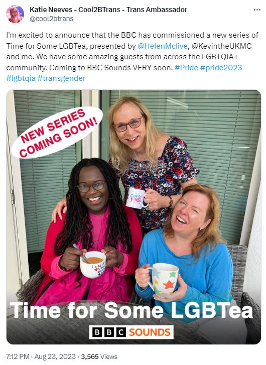 ripx4nutmeg's tweet photo. A cross-dressing male BBC podcaster who calls women 'cis (non-trans) women' and advocates for men to be in women's spaces, has been named as a UK delegate to the UN to promote the empowerment of women https://t.co/lsZR4UrItQ