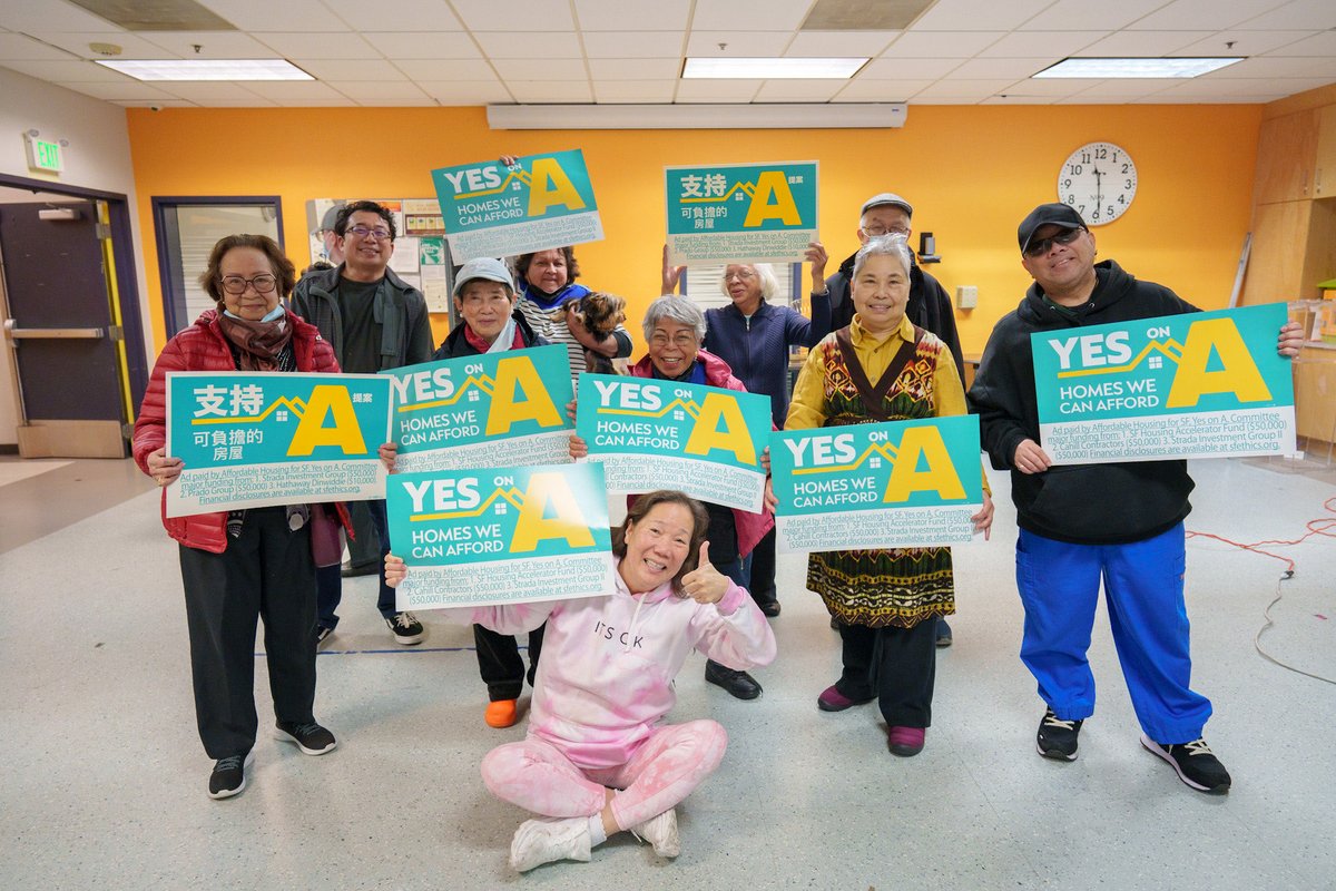 Prop A, Housing for the people. Canon Kip Senior Center, ⁦@ECS_SF⁩ San Francisco, February 29, 2024