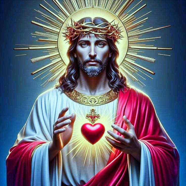 'I will give them all the graces necessary in their state of life'!

O Sacred Heart of Jesus, have mercy on us! 
🙏✝️❤️‍🔥🕯️🕊️

#1stFriday #SacredHeartOfJesus #Devotion #Lent