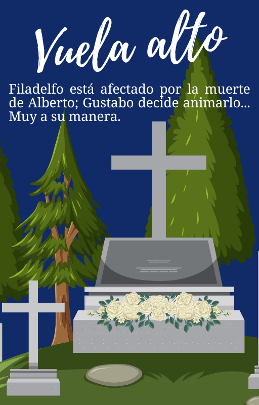 SheryHenmoon's tweet photo. Vuela alto🪽
Ficlet #7
☀️Filadelfo está afectado por la muerte de Alberto; Gustabo decide animarlo a su manera.
#NoShipps #Gustabo #Filadelfo #SpainRp #Fluff
(1/4) https://t.co/6erUcSRMsM