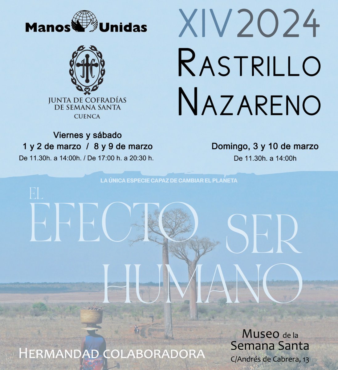 Hdad de Ntra Sra de la Soledad (de San Agustín) (@soledadsanagust) on Twitter photo Desde la primera edición nuestra hermandad participa junto a Manos Unidas <a href="/ManosUnidasCu/">Manos Unidas Cuenca</a> y la Junta de Cofradías de la Semana Santa de Cuenca en el #RastrilloNazareno
¡Hermanos, participad!
<a href="/JdC_Cuenca/">Junta de Cofradías de Cuenca</a> Desde la primera edición nuestra hermandad participa junto a Manos Unidas <a href="/ManosUnidasCu/">Manos Unidas Cuenca</a> y la Junta de Cofradías de la Semana Santa de Cuenca en el #RastrilloNazareno
¡Hermanos, participad!
<a href="/JdC_Cuenca/">Junta de Cofradías de Cuenca</a>