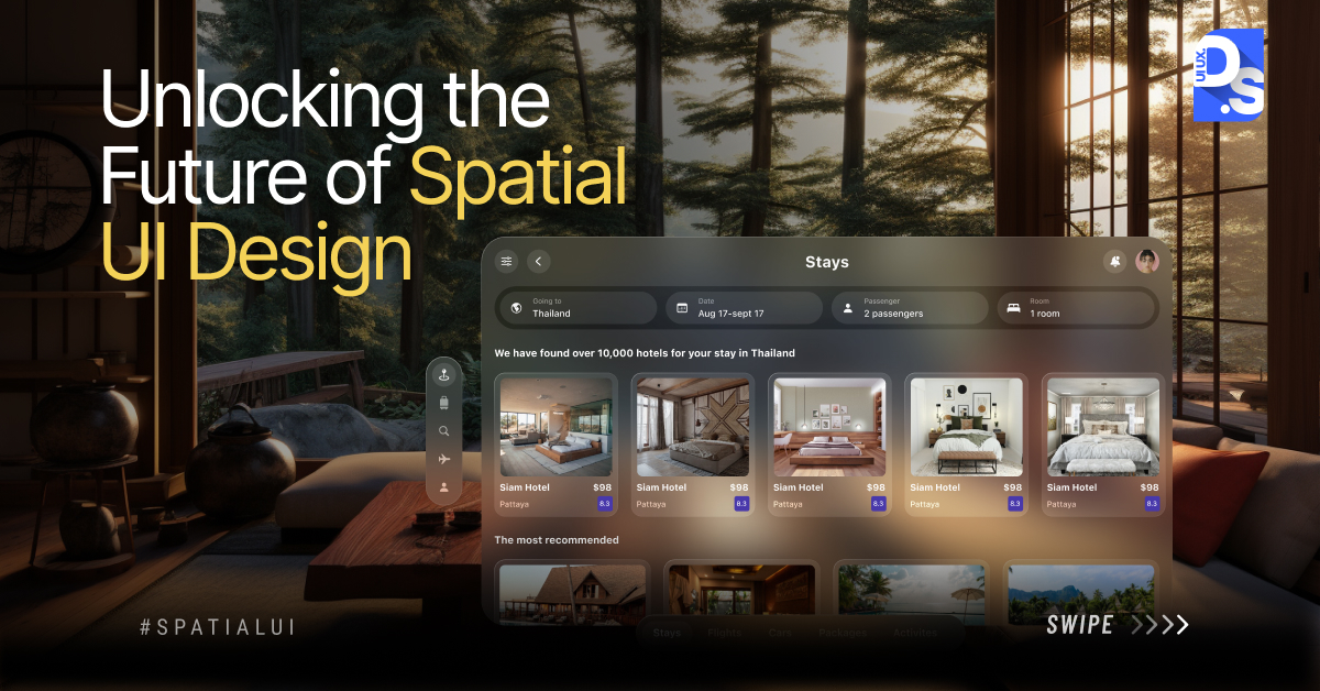 design__studio's tweet image. Uncover the secrets of Spatial UI Design: learn how to captivate users with immersive interfaces, and craft compelling designs that engage and delight.
.
.
.
#spatialui #uiux #UserExperience #digitaldesign #uidesign