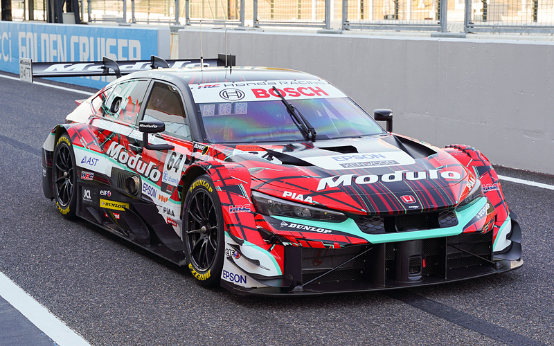 car_watch's tweet image. ホンダアクセス、SUPER GT参戦マシン新型「シビック TYPE R-GT」2024シーズンカラーリング公開 car.watch.impress.co.jp/docs/news/1573… #honda #ModuloX #ホンダアクセス #中島レーシング