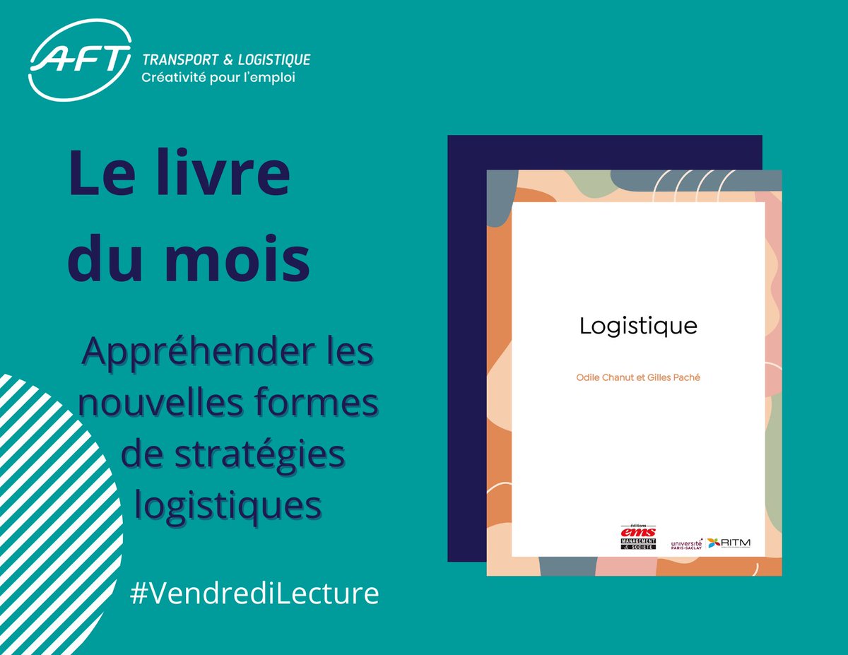 #VendrediLecture - Ce mois-ci nous vous proposons "Logistique" @editionsems de G. Paché &amp; O. Chanut. Pour un management des supply chains stratégique et une mutualisation des ressources entre organisations pour répondre aux problématiques #RSE ♻
➡ rb.gy/4kt03h