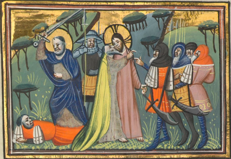 Ms. 9020-23 <a href="/kbrbe/">KBR</a>, third part of a biblical paraphrase in Middle Dutch (first part <a href="/britishlibrary/">British Library</a>), written in Utrecht in 1431, illustrated with 130+ smaller miniatures.

In the pictures: Susanna and the elders; the arrest of Jesus.

Recently digitized: uurl.kbr.be/2131533