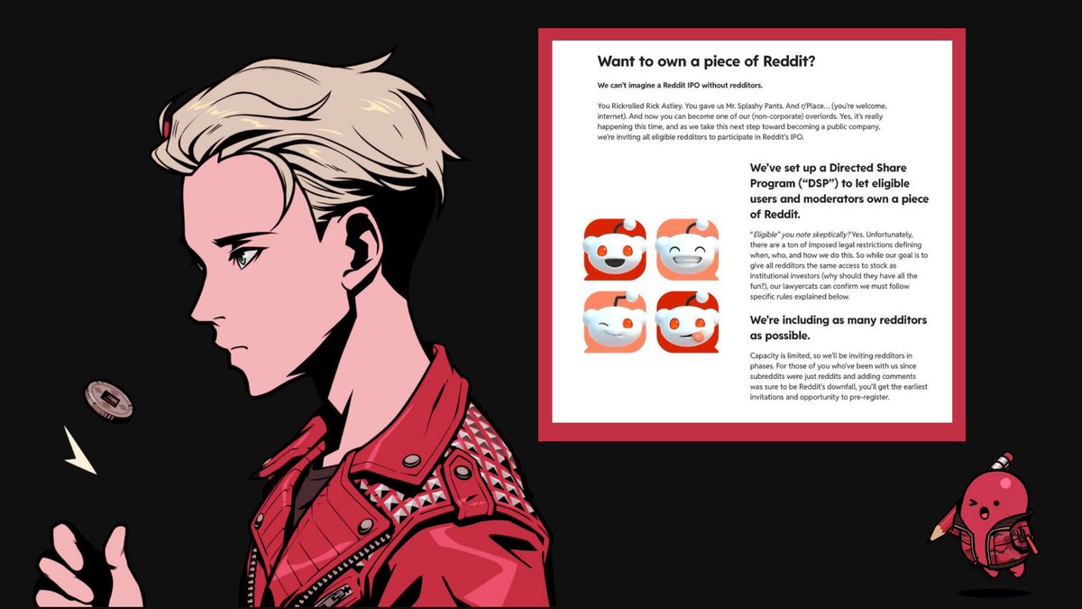 Reddit is becoming a DAO?! This is not new but here's a breakdown and how is this related to @RAK_DAO 

Reddit is about to IPO and one of the key features is decentralization of ownership. 

Early users of Reddit will be able to get in the IPO on the same terms as institutional