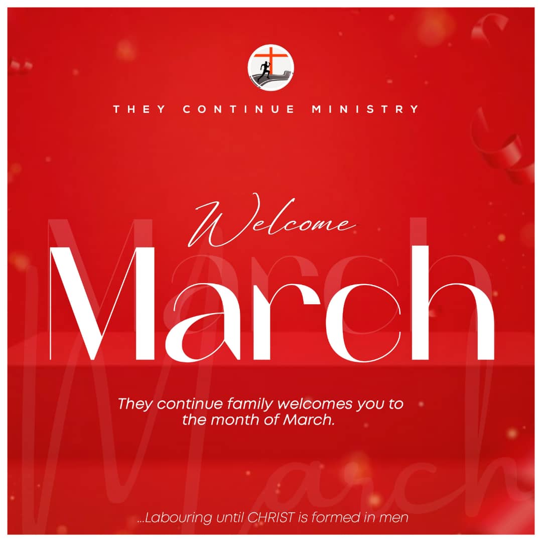 Wishing you a month filled with endless possibilities. Happy New Month. Stay consistent.

#wepresson
#wecontinuesteadfastly
#untilChristbeformed
#WhatWillJesusDo
#theycontinueministry