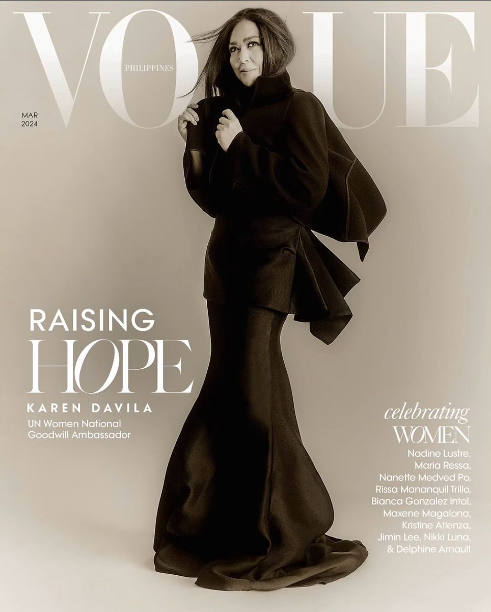 iamkarendavila's tweet image. BEYOND GRATEFUL @vogueph 🇵🇭 This was just a dream! Speechless. Thank you for sharing our stories.
If you have the time, pls READ: vogue.ph/international-…