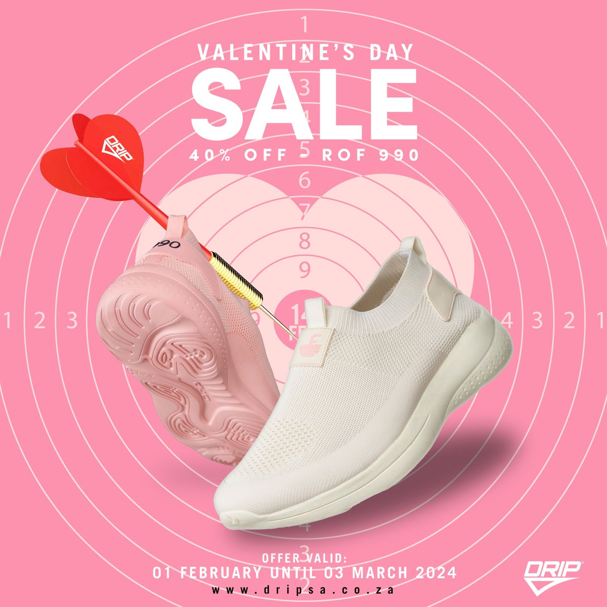 Love Finds Its Price Tag at Drip 😍
Shop incredible discounts on romantic surprises at <a href="/dripsportif/">DRIP SPORTIF</a> in Baywest Mall. The month of love promotion sales will run from 01 February until 03 March 2024. Ts &amp; Cs apply.