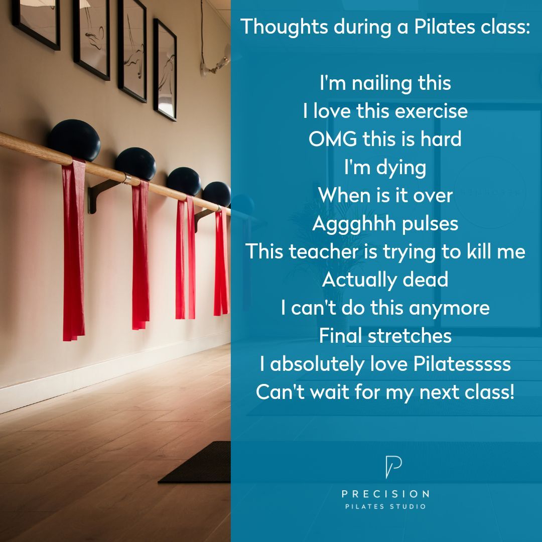 Can you relate? 🤣 Do you have any of these thoughts during your Pilates class? 😜

#fridayfunnys #fridayfunnies #friday #feelgood #feelgoodfridays #feelgoodvibes #flexfriday #fridayfitness #fridayfeels #fridaymotivation #fridayfeeling #funnyfridays #fridaymotivation💪
