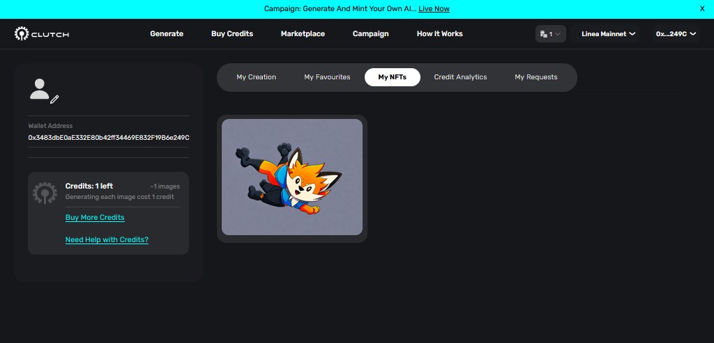 I just minted my favorite fox on <a href="/LineaBuild/">Linea.eth</a> 🦊 
#WeLikeTheFox