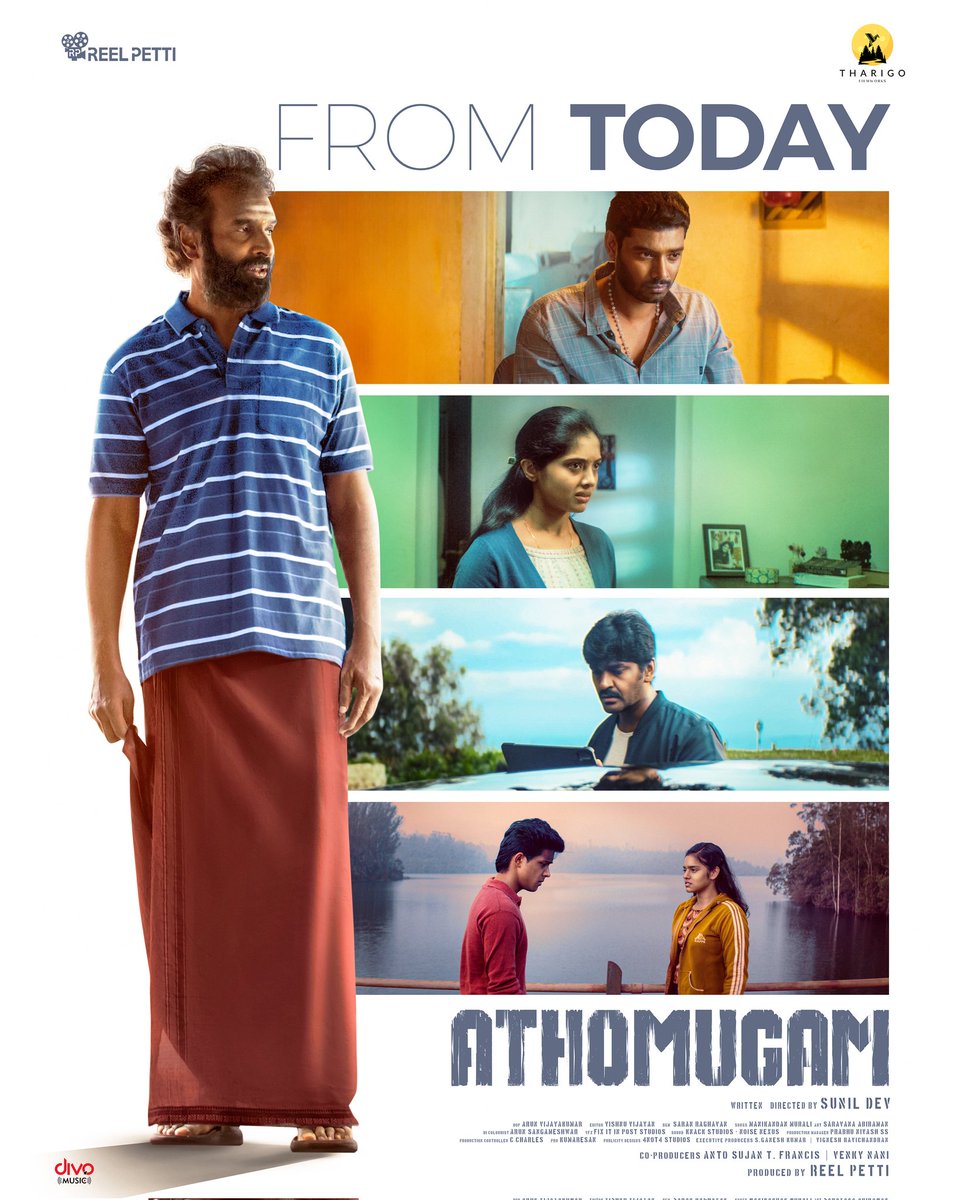 #Athomugam - A Mystery Thriller Movie In Theatres From Today 💫 Publicity Designs by @4not4Studios Directed by @SunilDev_Dir and produced by #ReelPetti. #ArunPandian #4not4Studios