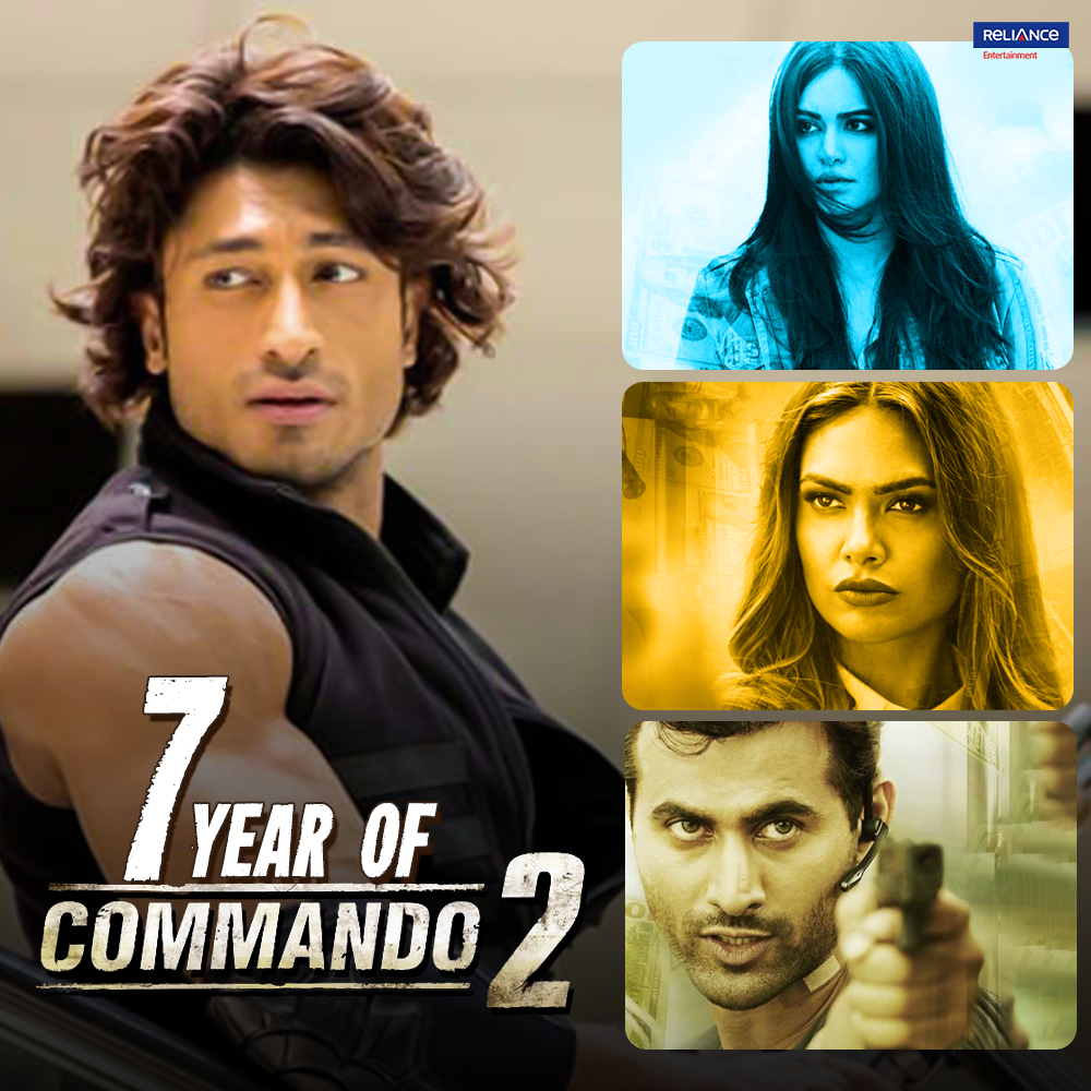 Jaw-dropping action that kept us glued to the screen! Celebrating 7 years of #Commando2. #7YearsOfCommando2 @VidyutJammwal @adah_sharma #VipulAmrutlalShah #SunshinePictures @PenMovies