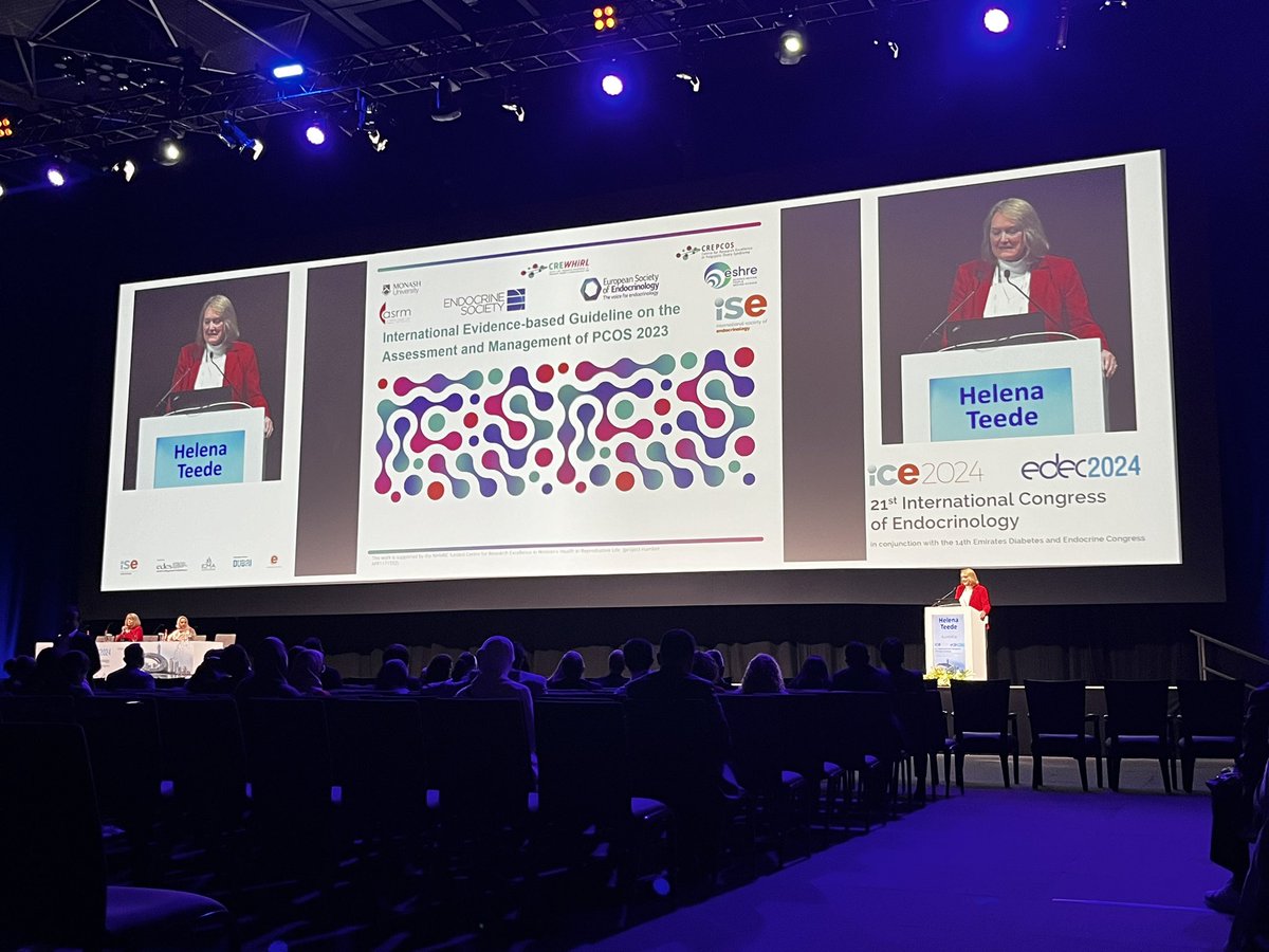 isendo's tweet photo. ✨ Wrapping up an enlightening plenary session at #ICE2024 on International Guidelines on Polycystic Ovarian Syndrome by Prof. Helena Teede. 

#Endocrinology #PCOS https://t.co/f9CZ99cUSP