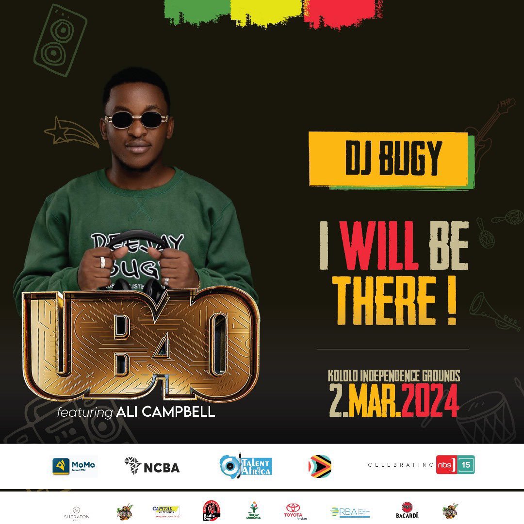 The man is here so you know the riddim. 

#LetsGetBugy tomorrow with #UB40FtAliCampbell