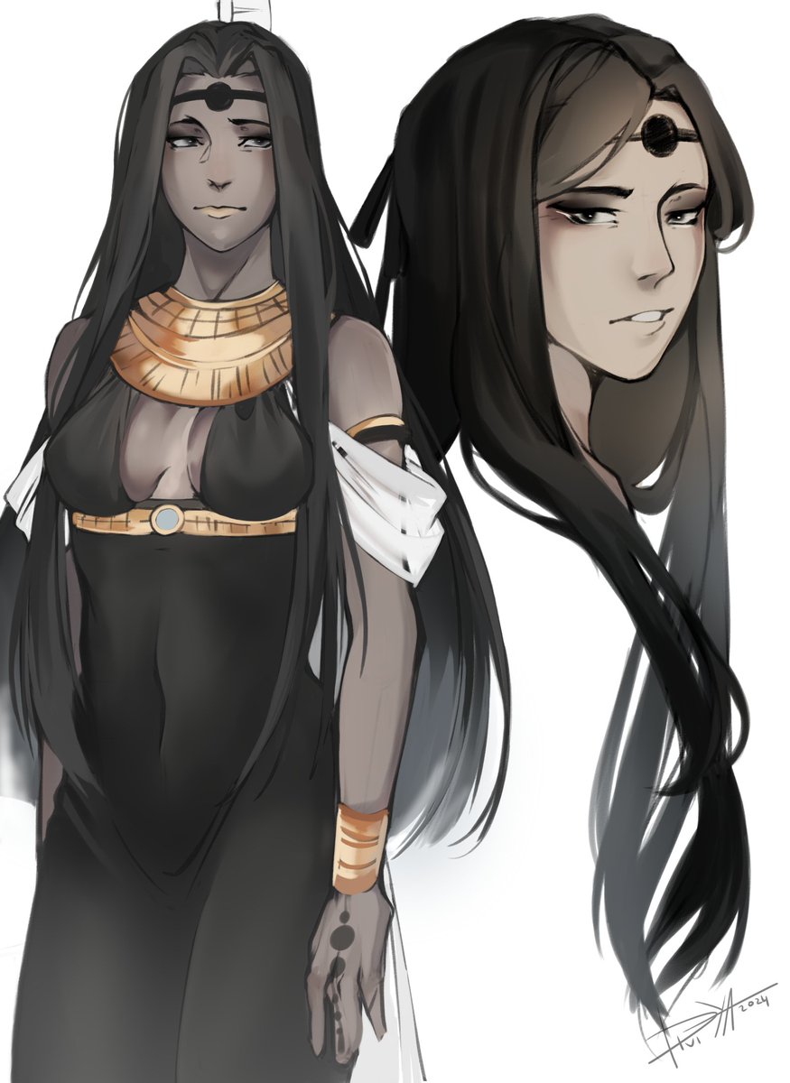 A lovely lady. And I'm trying to remember the female anatomy.. #ENNEAD #엔네아드 #エネアド #Maat