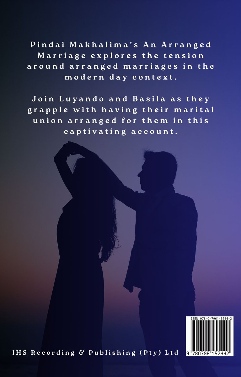 So, what's happening is this.  Luyando is interested in Buhle and just when he's thinking of pursuing her as his future wife, his parents tell him they have someone else in mind... ihspublishing.co.za/shop/