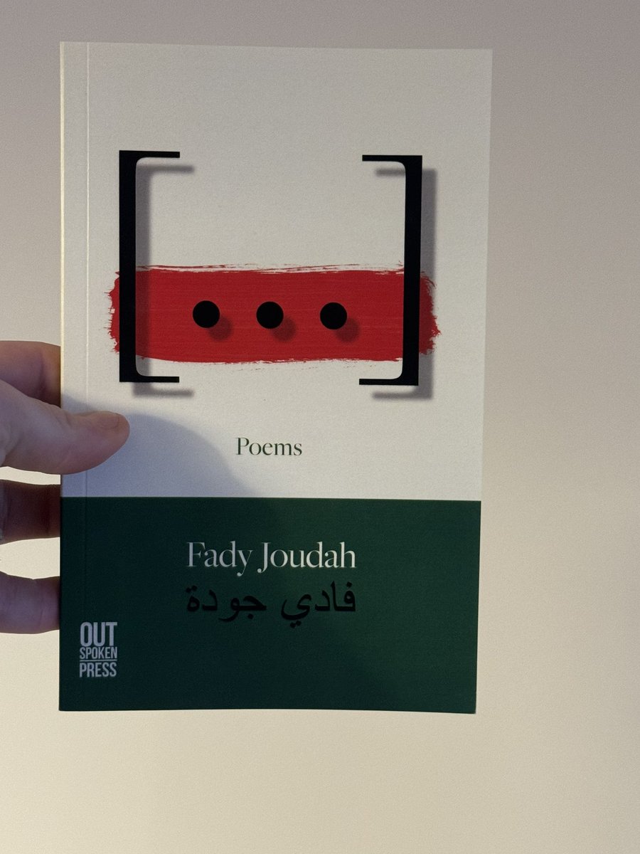 book arrival: this vital new collection from Fady Joudah, published by @Outspoken_Press