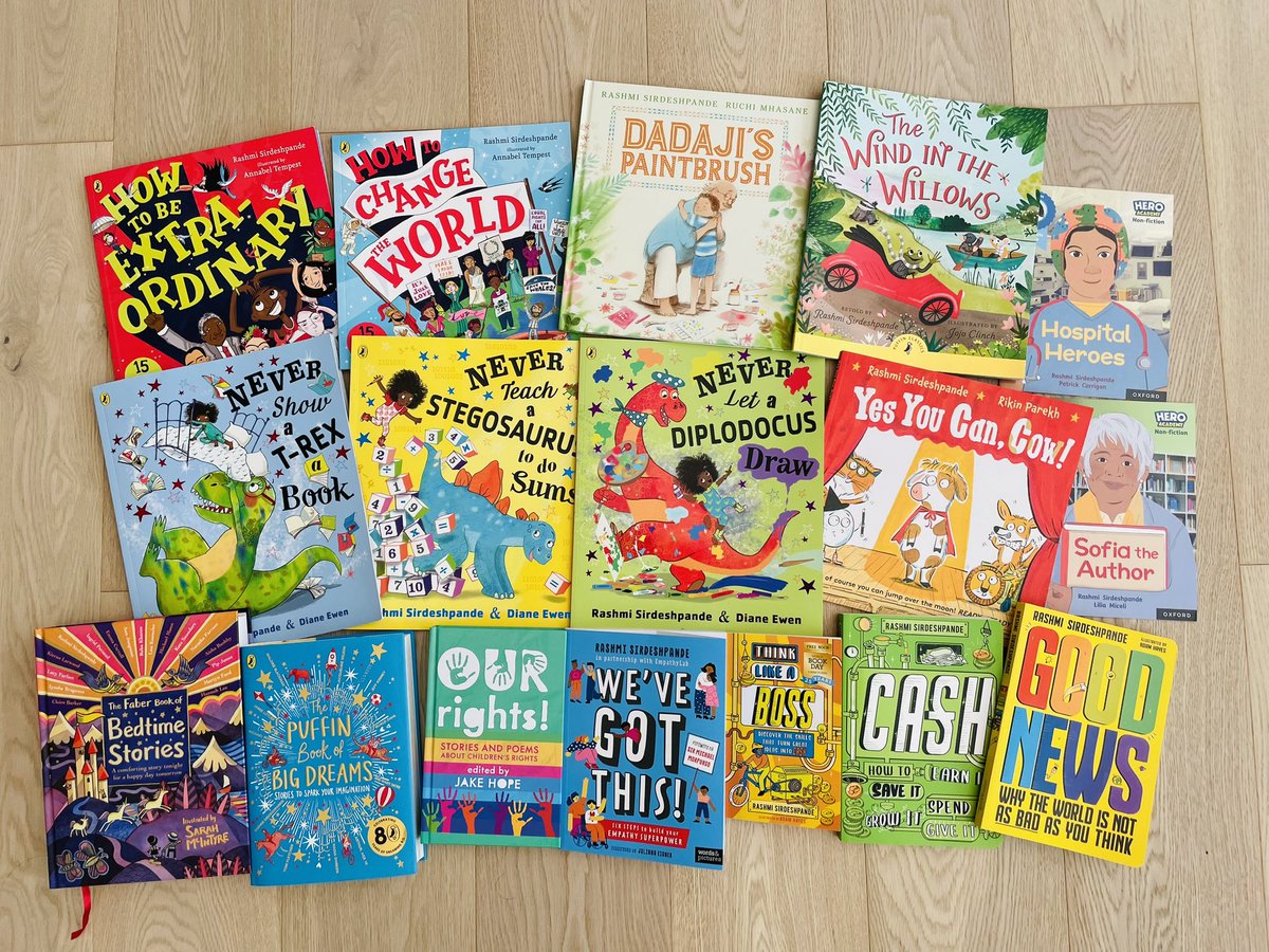 Hi! I'm Rashmi, the @Booktrust Writer in Residence and my focus is on fascinating readers with facts! I write picture books, poetry, & factual books. I work with some amazing illustrators. We've won awards, hit the papers, and made a World Book Day book! What will 2024 bring? 🎉