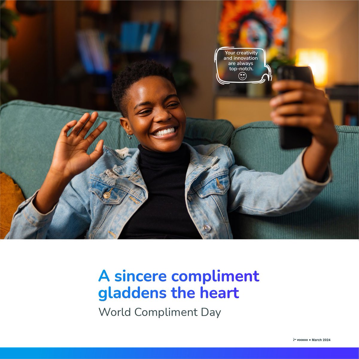 😊🌈 It's compliment day.

Let's spread the joy around us with positive words, because a heartfelt compliment brightens up the day 🌞.

#JMDuCompliment #PositiveDay #SpreadThePositivity