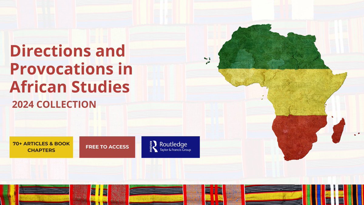 Refreshed for 2024, Directions & Provocations in African Studies collection has 4 new sections, including Artificial Intelligence & Africa, 30 years of democracy in South Africa and more. Enjoy #freeaccess to 60+ journal articles until 31 January 2025 at spr.ly/6017XOBpD