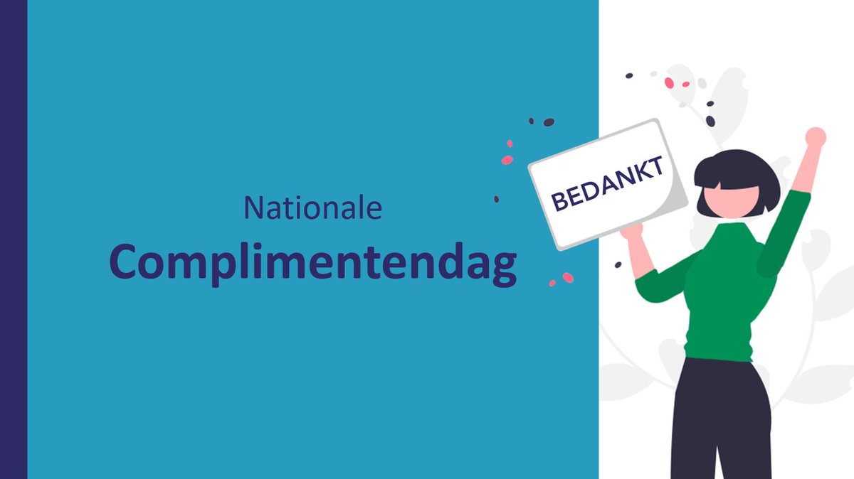 #hetisvandaag | 𝐖𝐢𝐞 𝐢𝐧 𝐝𝐞 (𝐡𝐮𝐢𝐬𝐚𝐫𝐭𝐬𝐞𝐧)𝐳𝐨𝐫𝐠 𝐠𝐞𝐞𝐟 𝐣𝐢𝐣 𝐞𝐞𝐧 𝐜𝐨𝐦𝐩𝐥𝐢𝐦𝐞𝐧𝐭?

Dat kan voor iemand zijn die altijd voor je klaarstaat, die iets goed heeft geregeld, of iets moois heeft bedacht.

#complimentendag