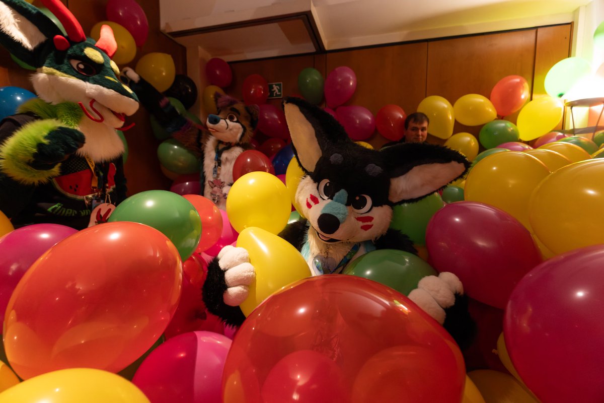 I need go back to this, it's my happy place 💙

Featuring <a href="/Skylarfolf/">Dorky folf Skylar✨ @EF | Furgether</a> and <a href="/draufleger/">draufleger</a> at #furvester #FV5 🦊

#FursuitFriday (and very early #SqueakySaturday) 🎈

📸 akai_the_white_guardian