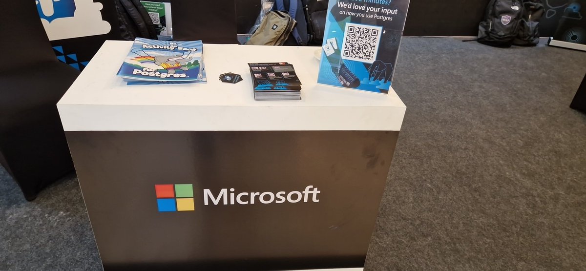 Hello @PGConfIndia! We at @Microsoft booth have some wonderful activity books left. Please come and take one!