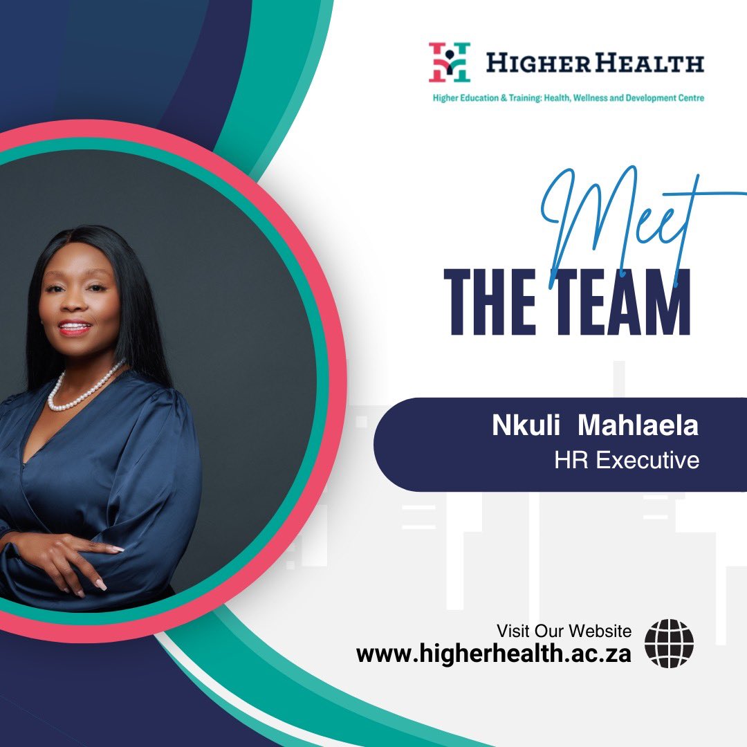 This week on #FridayFaces we shine the spotlight on another superstar from Higher Health! 🌟 Meet Ms Nkuli Mahlaela, our dynamic Human Resources Executive. Read more to learn about her here: linkedin.com/posts/higher-h…