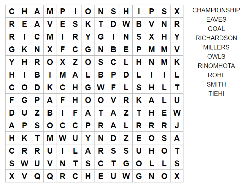 You know the drill by now! 😁 Let me know how many of the 🔟 words below you find!🔎 #rufc