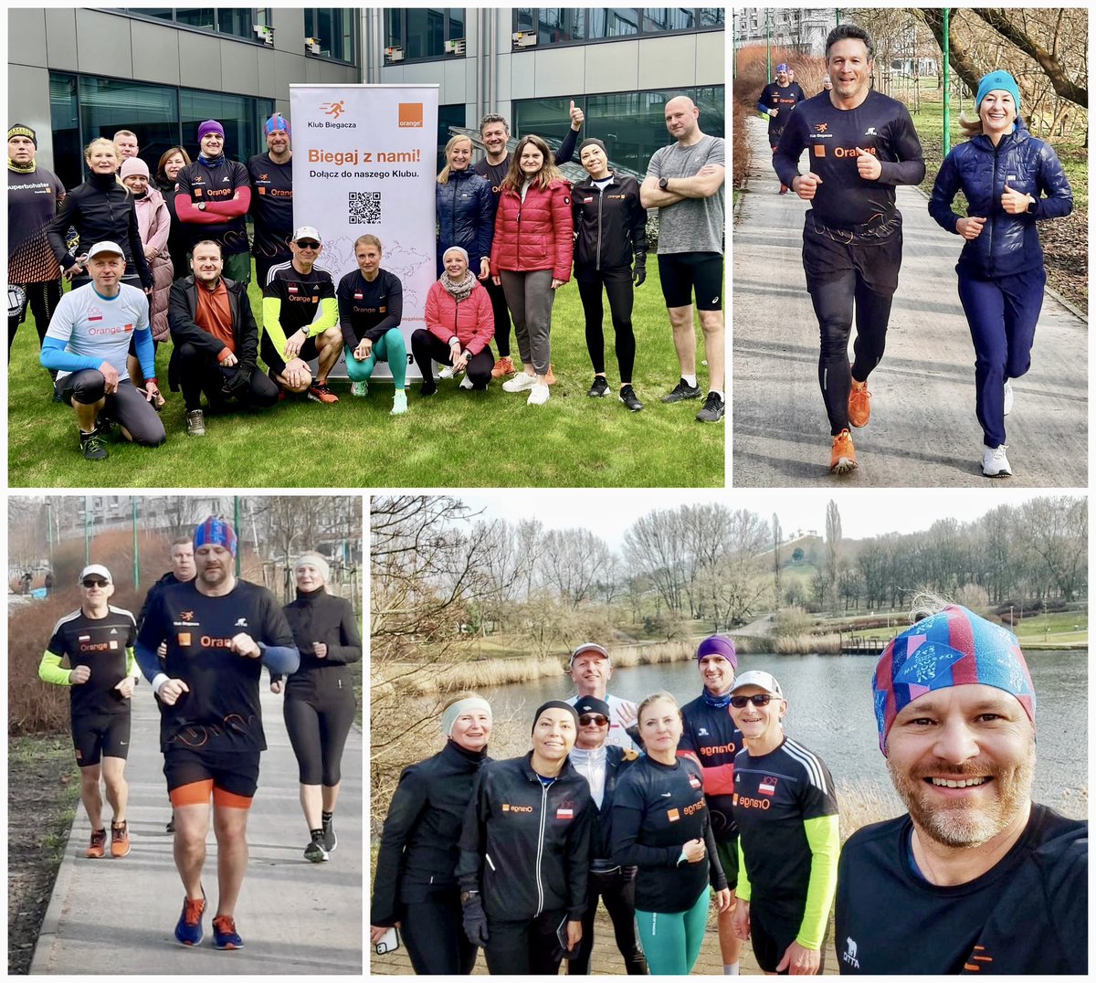 Energising morning workout 😊 ☀️led by Running Club @Orange_Polska 🏃‍♂️ Getting ready for the spring, staying active & fit and also supporting #AllConnected challenge. Nearly 1600 colleagues in Poland already participating, with almost 13 thousand km so far! Every step matters -…