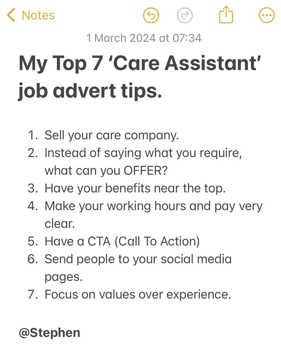 Stephen Forster | Care Recruitment Expert 🚀 tweet media