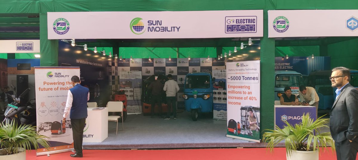 SUN Mobility (@sun_mobility) on Twitter photo It was an honour to be invited to exhibit our technology and solutions at the 22nd Foundation day of the Bureau of Energy Efficiency (operating under the guidance of the <a href="/MinOfPower/">Ministry of Power</a>, Government of India).
We had the pleasure of demonstrating our Battery Swapping technology to It was an honour to be invited to exhibit our technology and solutions at the 22nd Foundation day of the Bureau of Energy Efficiency (operating under the guidance of the <a href="/MinOfPower/">Ministry of Power</a>, Government of India).
We had the pleasure of demonstrating our Battery Swapping technology to