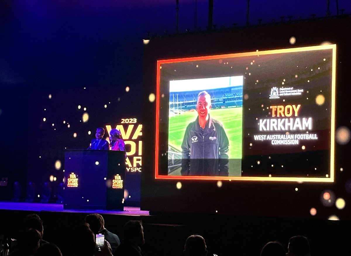 Huge congratulations to Troy Kirkham from WA Football Commission on receiving the DLGSC Administrator of the Year award at last night’s WA Sport Awards presented by SportWest 🏆 Read more about the WA Spors Awards here: ow.ly/cNxQ50QJJfl