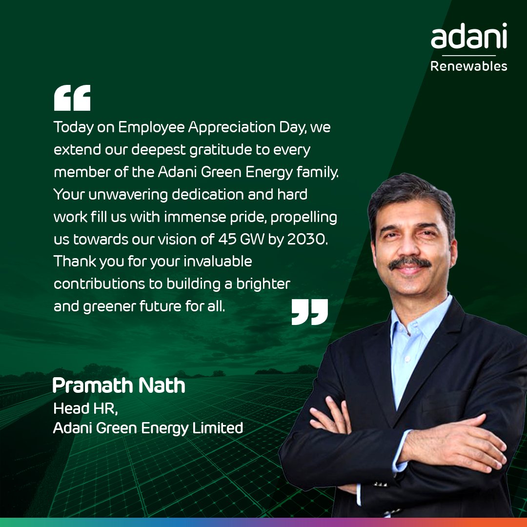 This #EmployeeAppreciationDay, we celebrate our incredible team, who are committed to enabling India's clean energy adoption and net-zero goals. We are dedicated to advancing a greener economy through the integration of cutting-edge technology, fueled by efforts of our family.